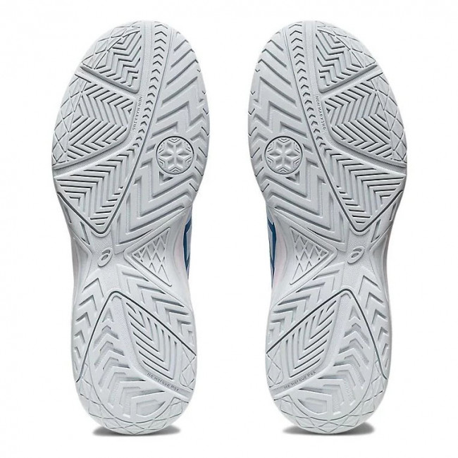 Кроссовки тен. жен. ASICS Court Slide 3 1042A209-400, р.9,5 (рос.40) иск. кожа, текстиль,бело-голуб. 