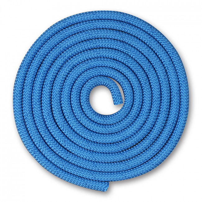 Скакалка гимнастическая INDIGO, SM-121-RBL, утяжеленная, 150г, длина 2,5м, шнур, синий 