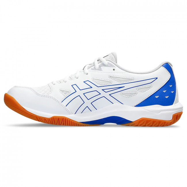 Кроссовки волейб. муж. ASICS Gel-Rocket 11 1071A091 100,р.13(рос.47),текстиль,кожзам,белый-синий 