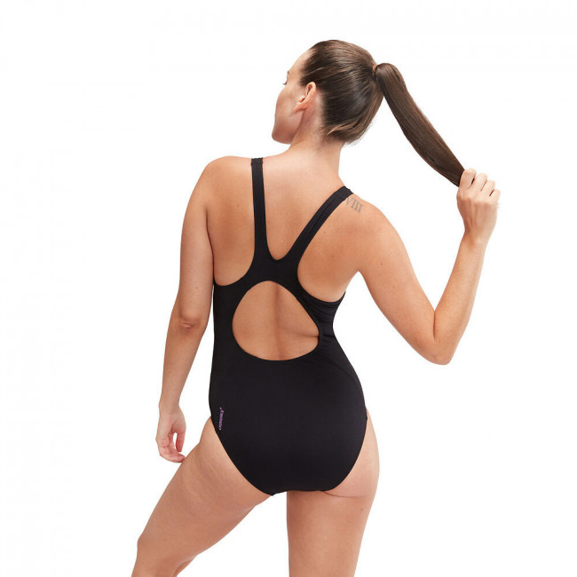 Купальник SPEEDO Placement Muscleback, 8-00305816854-6854, р.34 (рос.46), черный 