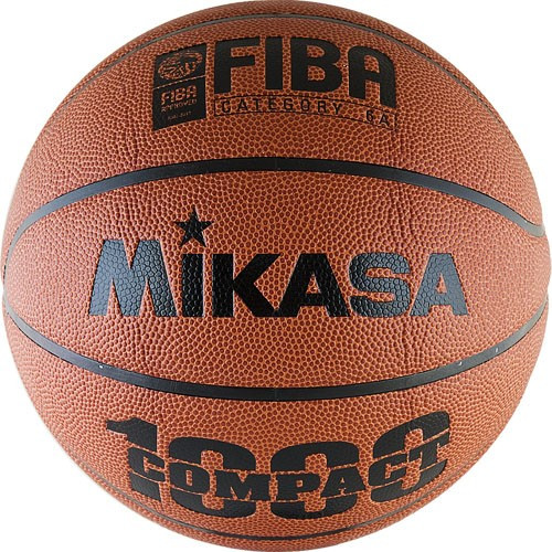 Мяч баскетбольный MIKASA BQC1000 р.6, композ.синт.кожа (полиуретан),FIBA Appr,нейл.корд,бут.кам,кор-ор-ч 