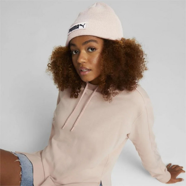 Шапка PUMA Classic Cuff Beanie, 02343407, 100% акрил, розовый 