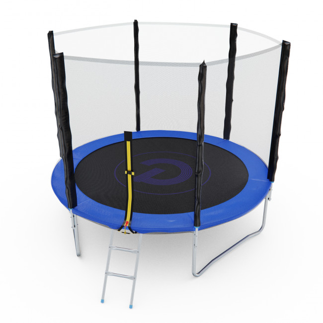 Батут с сеткой DFC PELPO 8ft с лестницей, BLUE 