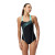 Купальник SPEEDO Medley Logo, 8-1347416243, р.38 (рос.50), черно-бирюзовый 