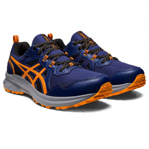 Кроссовки бег. муж. ASICS Trail Scout 3 1011B700 400,р.11 (рос.44),кожзам,текстиль,резина,сине-оранж