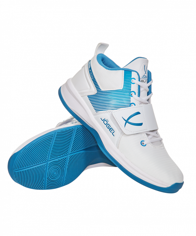 БЕЗ УПАКОВКИ Кроссовки баскетбольные Launch, White/blue 