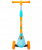 Самокат 3-колесный Bunny, 135/90 мм, голубой/оранжевый 