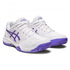Кроссовки тен. жен. ASICS Gel-dedicate 7 1042A168-104, р.7,5 (рос.37,5)иск. кожа, текстиль,бело-фиол