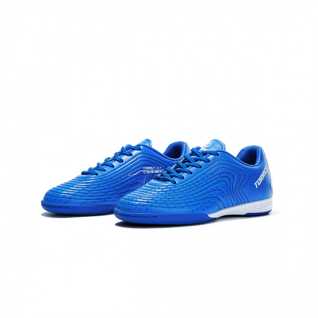 Бутсы зальные детские TORRES FLEX KID, TS134233-327-31, р.31, резина,ПУ,текстиль, синий 