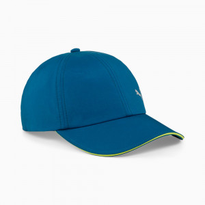 Бейсболка спортивная PUMA Ess Running Cap 02314826, 100% полиэстер, зелено-синий