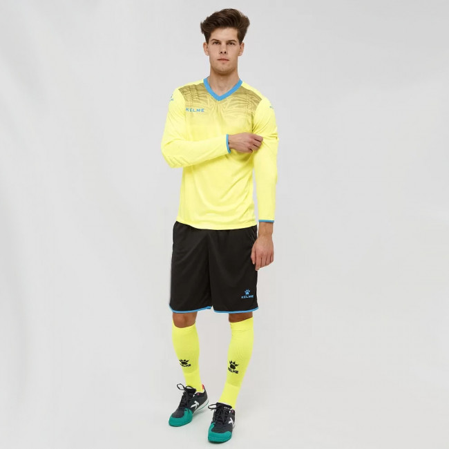 Форма футб. врат. KELME 3871007-930-L, р.L, полиэстер, лимонно-черный 