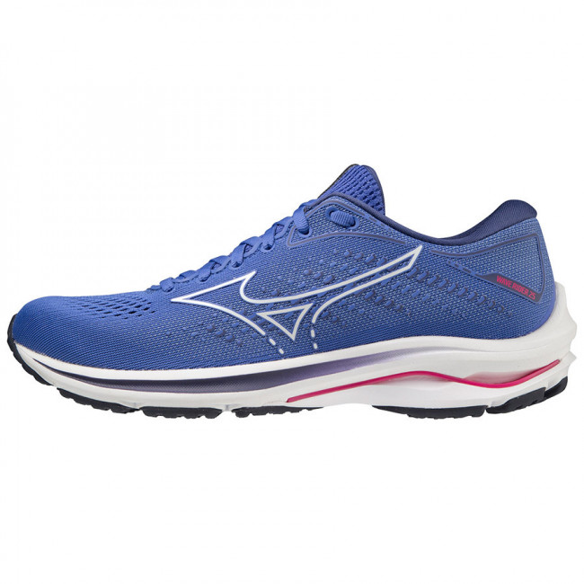 Кроссовки беговые жен. MIZUNO Wave Rider 25 J1GD210300, р.UK8 (рос.41), иск. кожа, текстиль, синий 