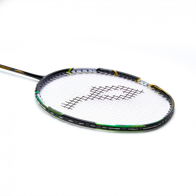 Ракетка для бадм. DOUBLE FISH JINQUE QT-1603, для продвинутых,графит со струнам,литой,черный 