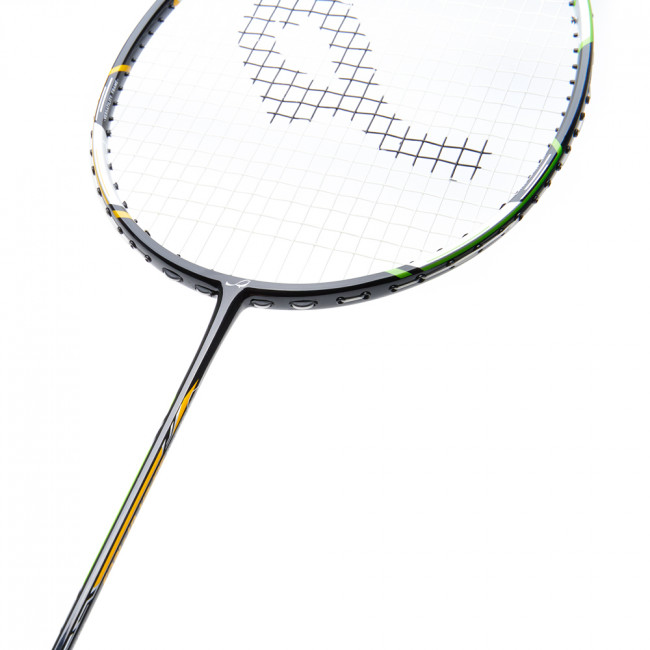 Ракетка для бадм. DOUBLE FISH JINQUE QT-1603, для продвинутых,графит со струнам,литой,черный 