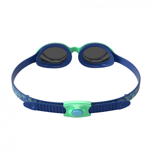 Очки для плавания детск. SPEEDO Illusion 3D Print Jr, 8-11597C620A, ГОЛОГРАФИЧЕСК линзы, зеленая оправа 