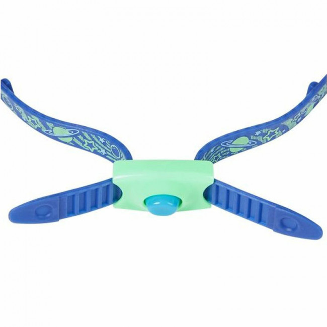 Очки для плавания детск. SPEEDO Illusion 3D Print Jr, 8-11597C620A, ГОЛОГРАФИЧЕСК линзы, зеленая оправа 