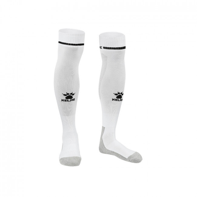 Гетры футбольные "KELME Football socks", арт.8101WZ5001-103, р.39-44, БЕЛЫЙ, нейлон,хлопок,спандекс 