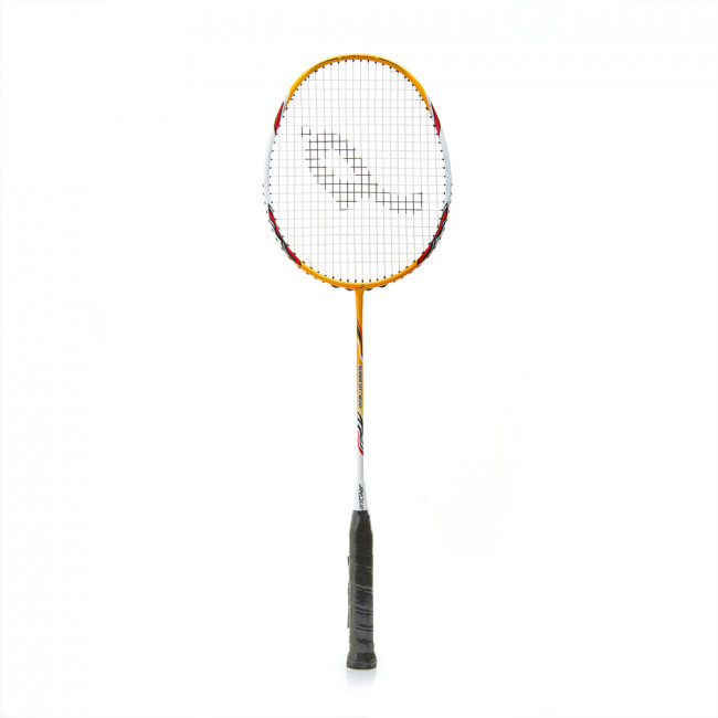 Ракетка для бадм. DOUBLE FISH JINQUE QT-1600, для продвинутых,карбон со струнами,литая,оранжевый 