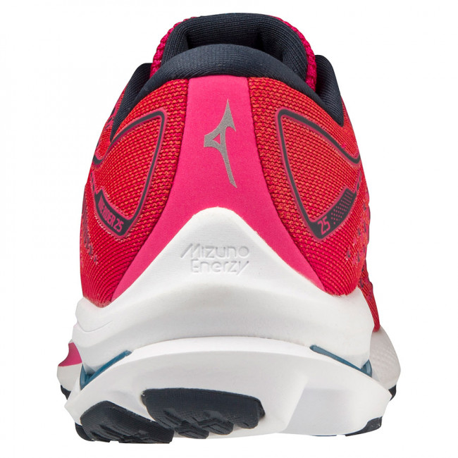 Кроссовки беговые жен. MIZUNO Wave Rider 25 J1GD210303, р.UK4.5 (рос.36,5),искуственная кожа,текстиль,красный 