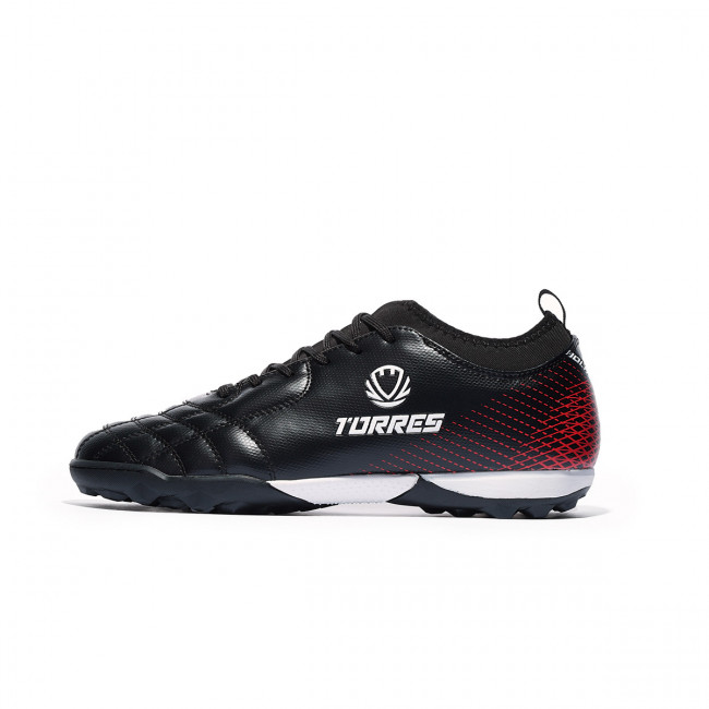 Бутсы футб.(многошиповки) TORRES BOLA, TS2342310-124-42, р.42,с носком, резина,ПУ,текстиль, чёрный 