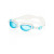 Очки для плавания "SPEEDO Aquapure Female", арт.8-090044284, ГОЛУБЫЕ линзы, сменн. переносица, бел опр. 