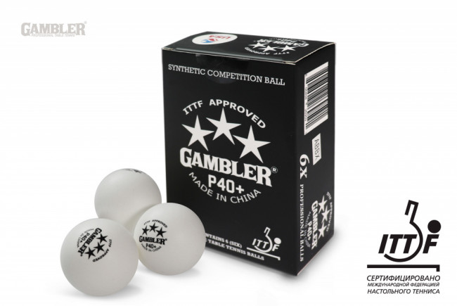 Мячи для н/т GAMBLER P40+ BALL - 6 PACK 