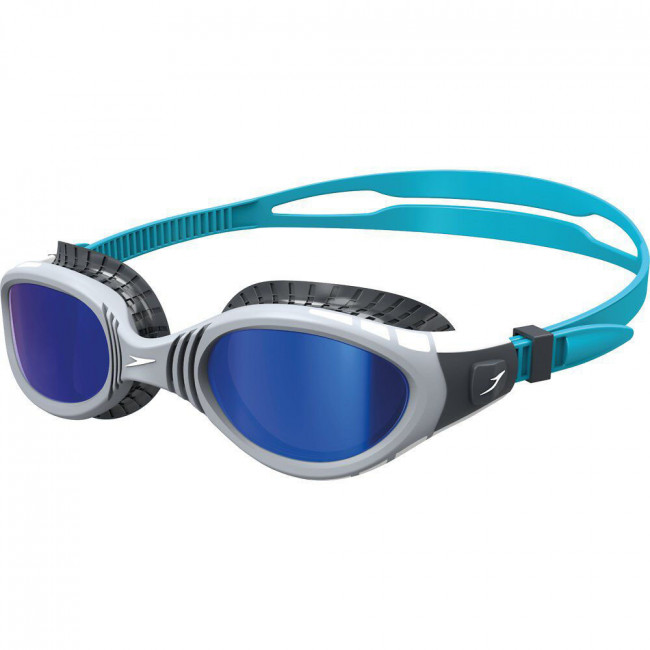Очки для плавания SPEEDO Futura Biofuse Flexiseal Mirror, 8-11316C110, ЗЕРКАЛЬНЫЕ линзы, серая опр 