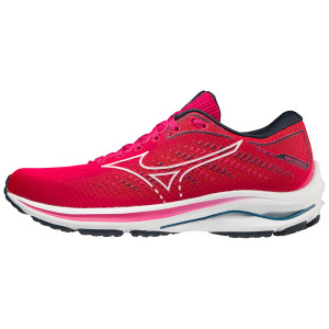 Кроссовки беговые жен. MIZUNO Wave Rider 25 J1GD210303, р.UK7 (рос.40), иск. кожа, текстиль, красный