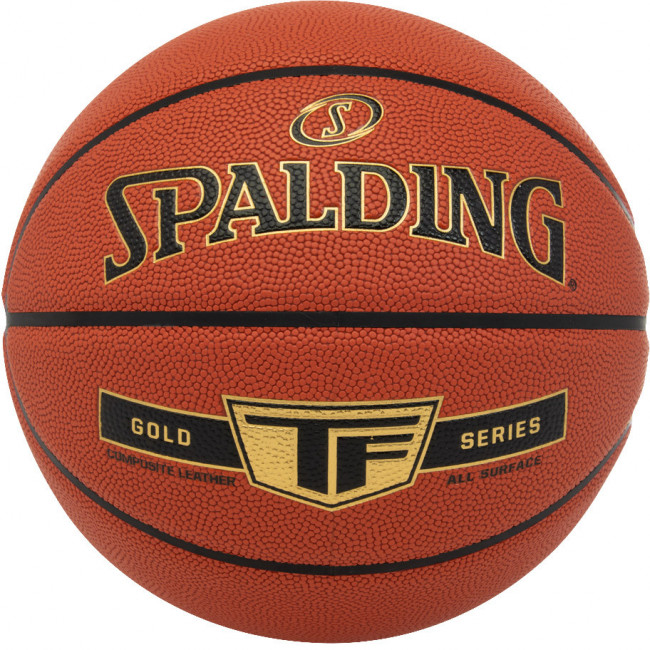 Мяч баскетбольный SPALDING Gold TF 76857z, р.7, композит (микрофибра), коричнево-черный 