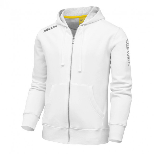 Куртка от костюма с капюшоном муж. MIKASA MT526-022-S, р.S, 70% хлопок 30% полиэстер, белый 