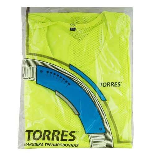 Манишка TORRES односторонняя, TR11044YL, р.Sr, тренировочная, полиэстер, желтый 