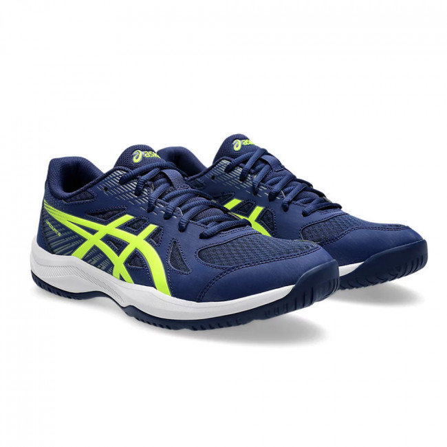 Кроссовки волейб. муж. ASICS Upcourt 6 1071A104 400,р.10(рос.42,5),искуственная кожа, текстиль,сине-зеленый 