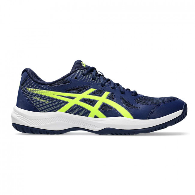 Кроссовки волейб. муж. ASICS Upcourt 6 1071A104 400,р.10(рос.42,5),искуственная кожа, текстиль,сине-зеленый 