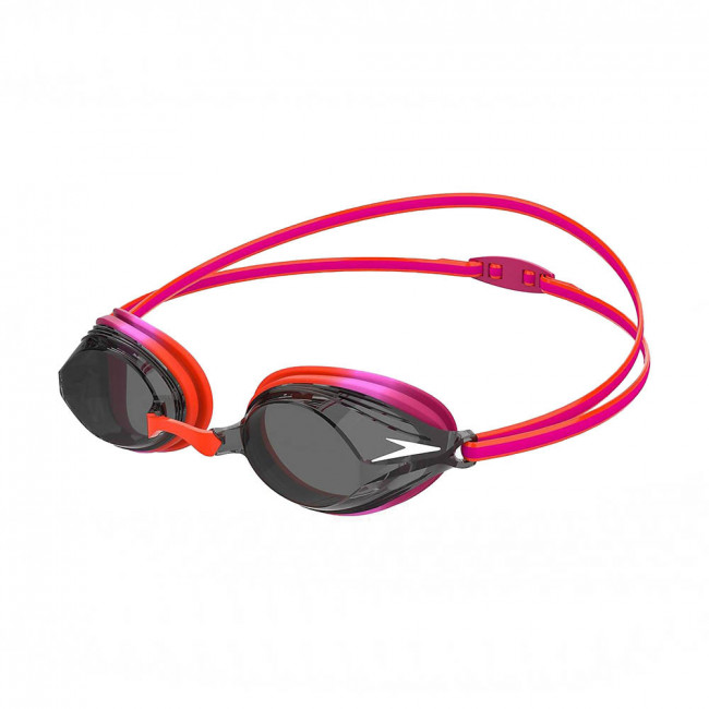 Очки для плавания детск. "SPEEDO Vengeance Jr", арт.8-11323G800, ДЫМЧАТЫЕ линзы, оранж-роз оправа 