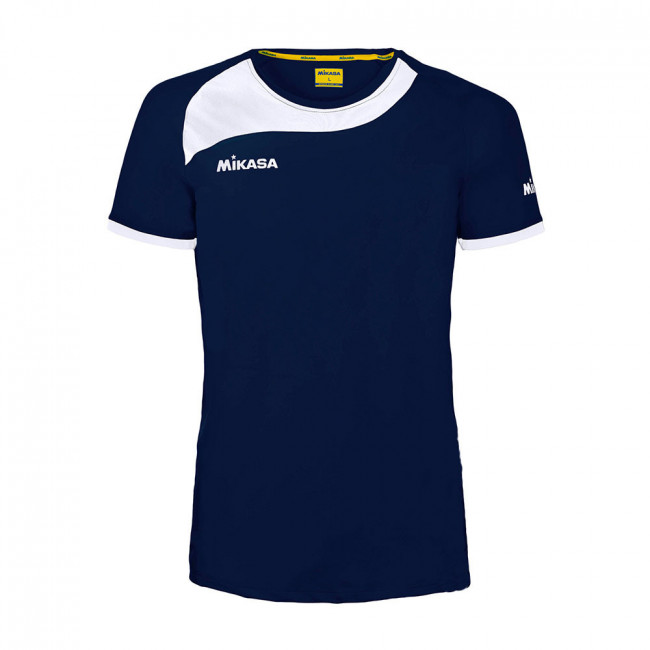 Футболка волейб. игровая муж. MIKASA MT288-061-2XL, р.2XL, 100% полиэстер, темносине-белый 