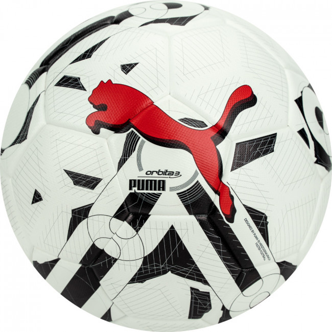 Мяч футбольный PUMA Orbita 3 TB, 08377603, р.5, FIFA Quality, 32 пан, ТПУ, термосшивка, бело-черный 