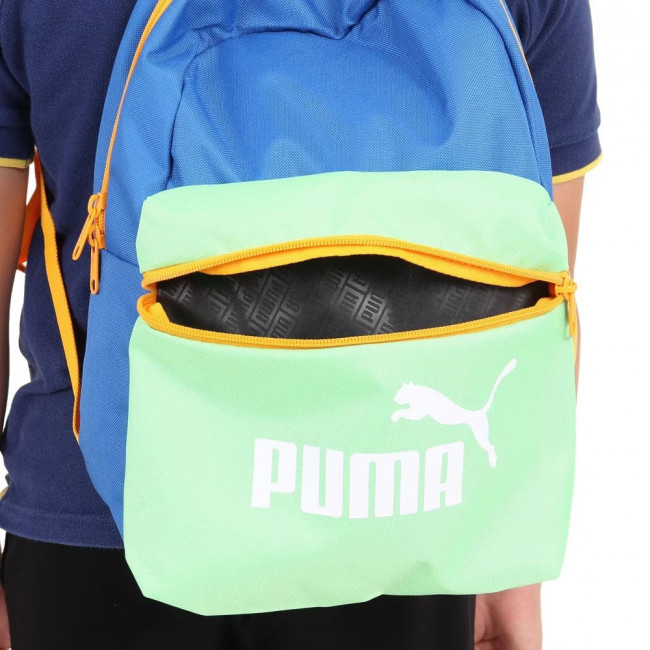 Рюкзак детский PUMA Phase Small Backpack, 07823711, полиэстер, сине-зеленый 