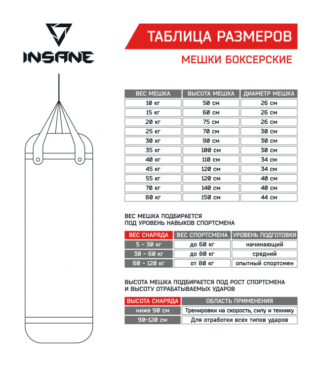 Мешок боксерский PB-01, 60 см, 15 кг, тент, черный 