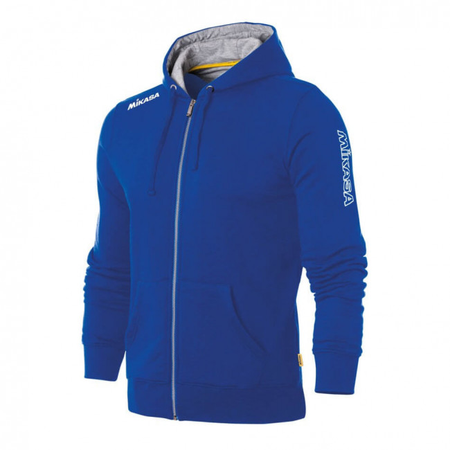 Куртка от костюма с капюшоном муж. MIKASA MT526-029-S, р.S, 70% хлопок 30% полиэстер, синий 