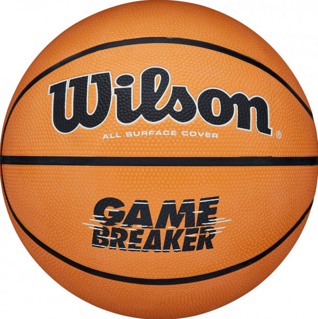 Мяч баскетбольный WILSON GAMBREAKER BSKT OR, арт.WTB0050XB6, р.6, композит, бут.камера, оранжево-черный 