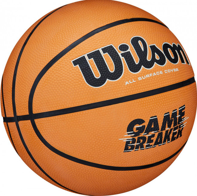 Мяч баскетбольный WILSON GAMBREAKER BSKT OR, арт.WTB0050XB6, р.6, композит, бут.камера, оранжево-черный 