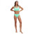 Купальник SPEEDO Textured Deep U-Back Bikinis, 8-00387516243, р.36 (рос.48), бирюзовый 