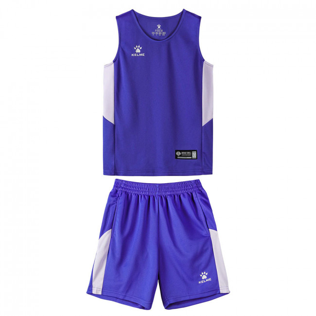 Форма баск. детск. KELME, 8152LB3001-481-140, рост 140, 100% полиэстер, сине-белый 