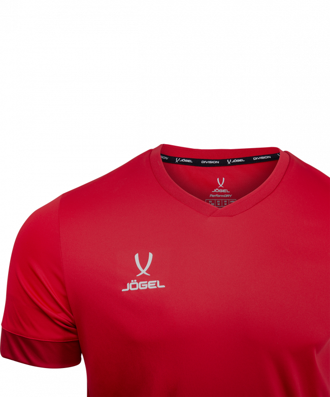 Футболка игровая DIVISION PerFormDRY Union Jersey, красный/ темно-красный/белый 