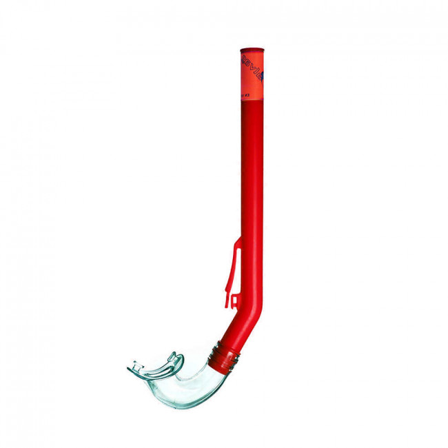 Трубка плавательная Salvas Rapallo Snorkel, DA115T0R1STS, р. Senior, красный 