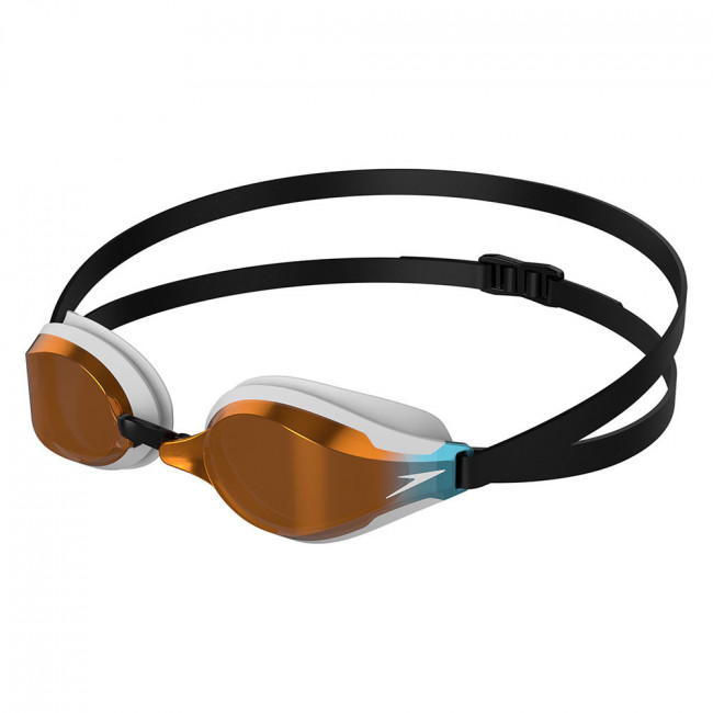 Очки для плавания SPEEDO Fastskin Speedsocket, 8-10897B586, ЗЕРКАЛЬНО-ОРАНЖ. линзы, белая оправа Очки для плавания SPEEDO Fastskin Speedsocket, 8-10897B586, ЗЕРКАЛЬНО-ОРАНЖ. линзы, белая оправа
