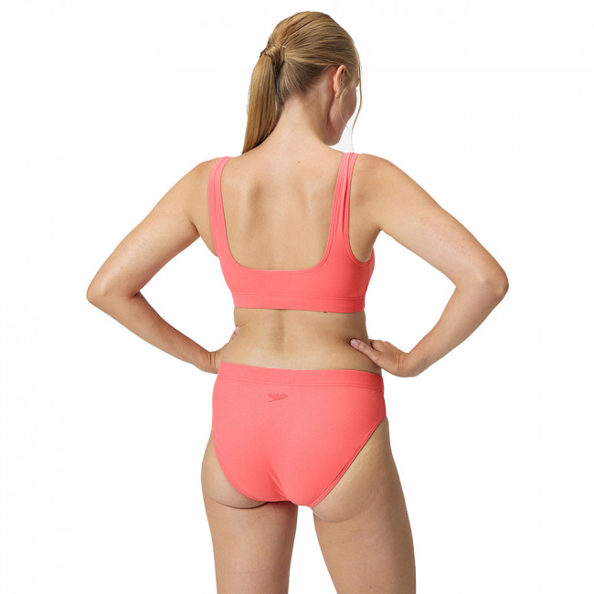 Купальник SPEEDO Textured Deep U-Back Bikinis, 8-00387517926, р.30 (рос.42), коралловый 