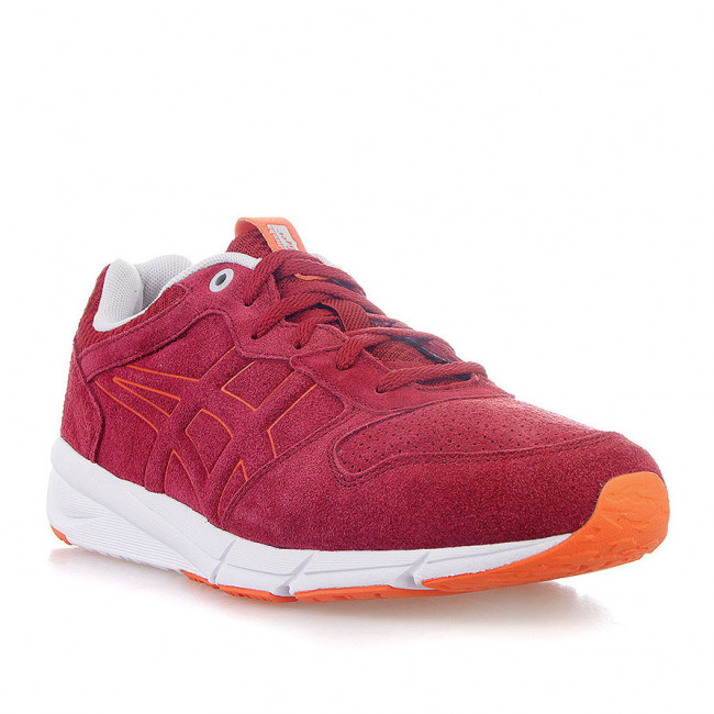 Кроссовки бег. муж. ASICS Shaw Runner D447L-2525, р.11(рос.43,5),иск. кожа, текстиль, бордовый 
