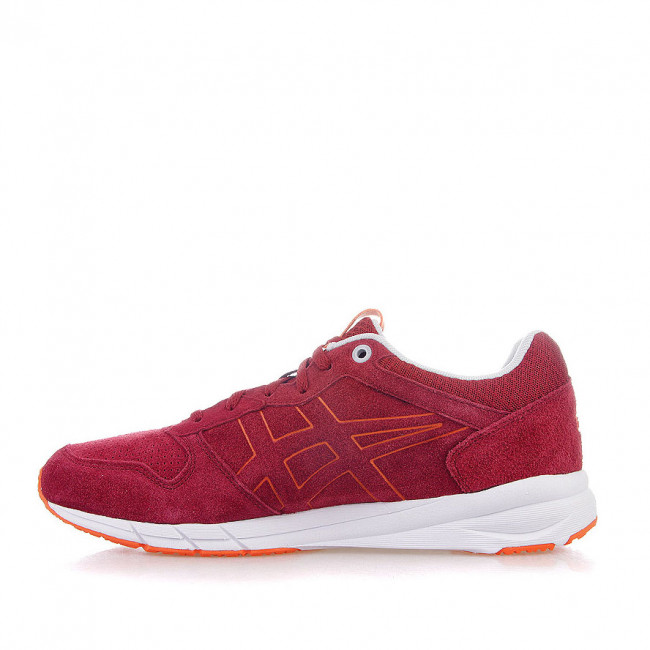 Кроссовки бег. муж. ASICS Shaw Runner D447L-2525, р.11(рос.43,5),иск. кожа, текстиль, бордовый 