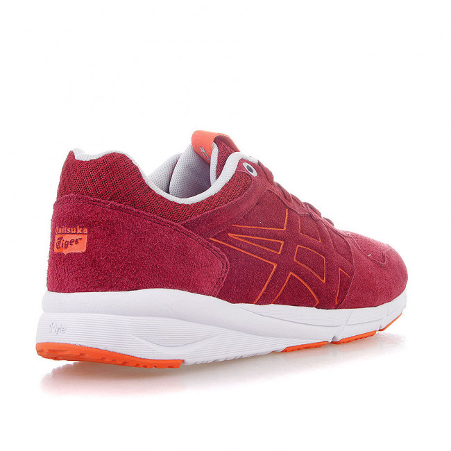 Кроссовки бег. муж. ASICS Shaw Runner D447L-2525, р.11(рос.43,5),иск. кожа, текстиль, бордовый 